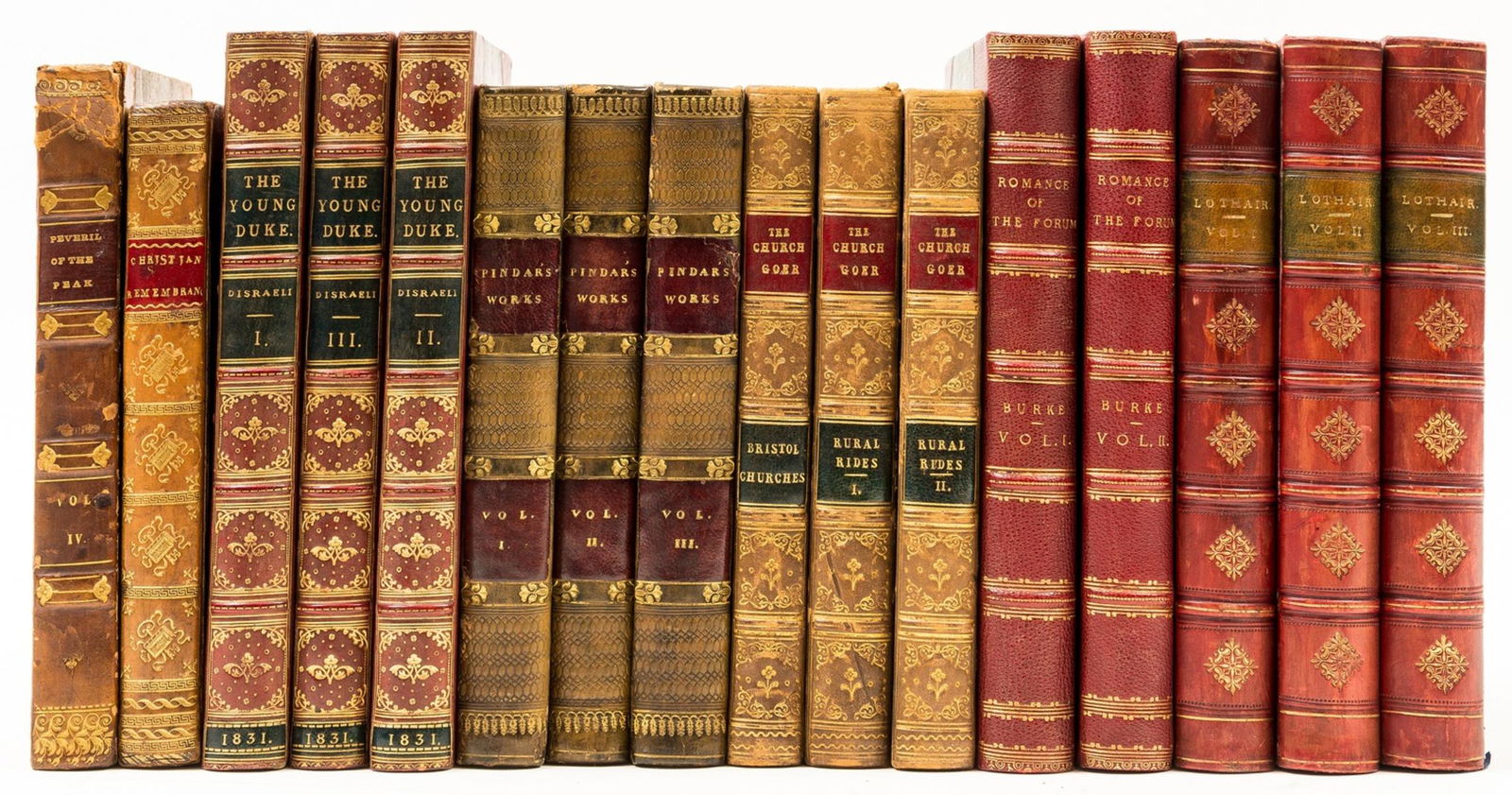 [Disraeli (Benjamin)] The Young Duke, 3 vol., first edition, contemporary half calf, 1831 & others (1 of 1)