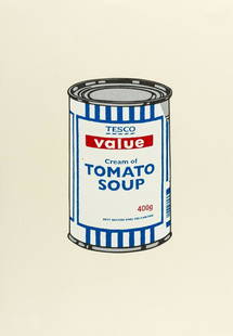 δ Banksy (b.1974) Soup Can (Original): δ Banksy (b.1974) Soup Can (Original) Screenprint in colours, 2005, numbered from the edition of 250 in pencil, printed and published by Pictures on Walls, London, with their blindstamp, on wove