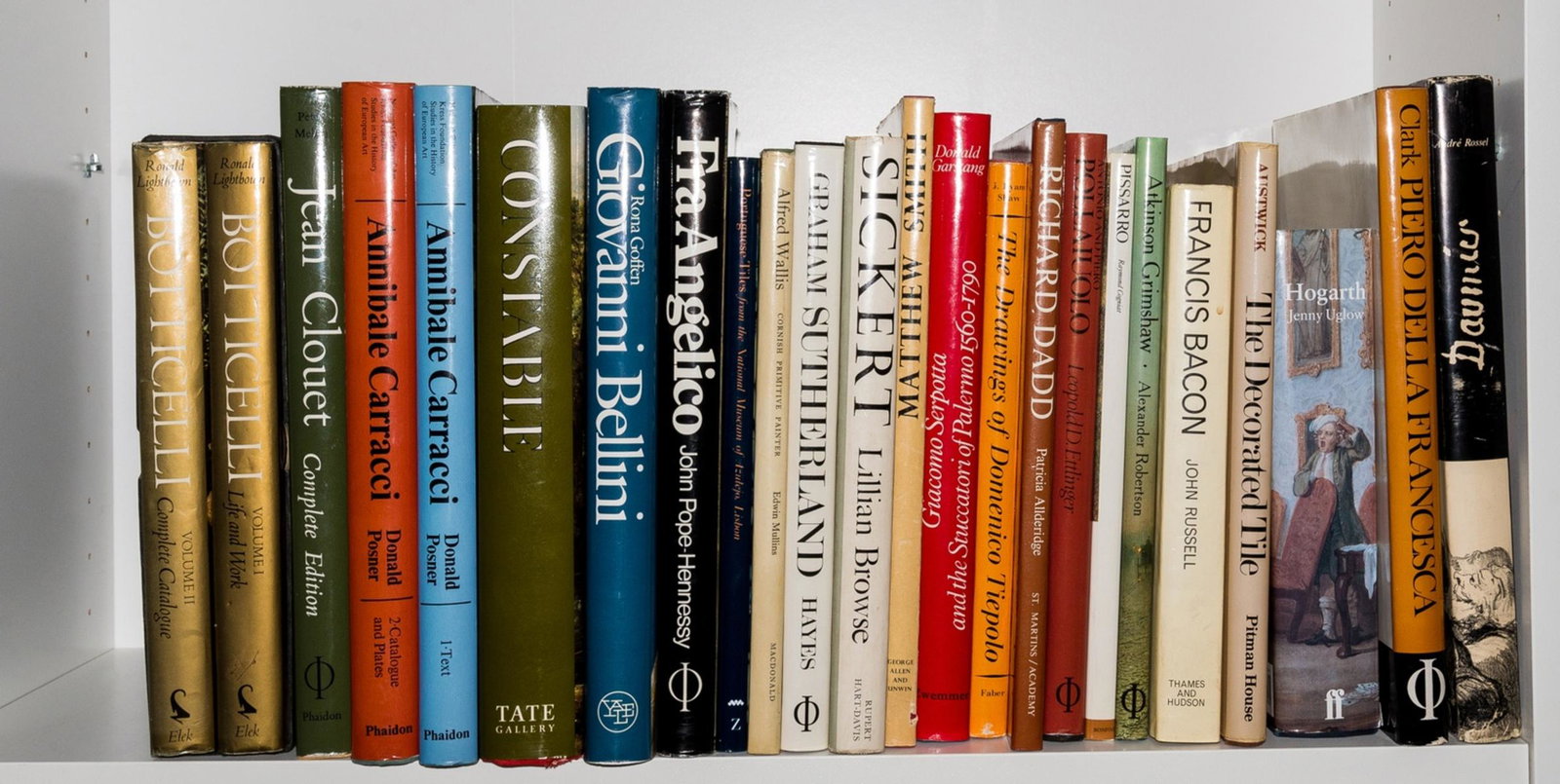 European and British Art.- Lightbown (Ronald) Sandro Botticelli, 2 vol., 1978; and 22 others (24): European and British Art.- Lightbown (Ronald) Sandro Botticelli, 2 vol., slip-case, 1978 § Posner (Donald) Annibale Carracci: A Study in the Reform of Italian Painting around 1590, 2 vol., 1971 &