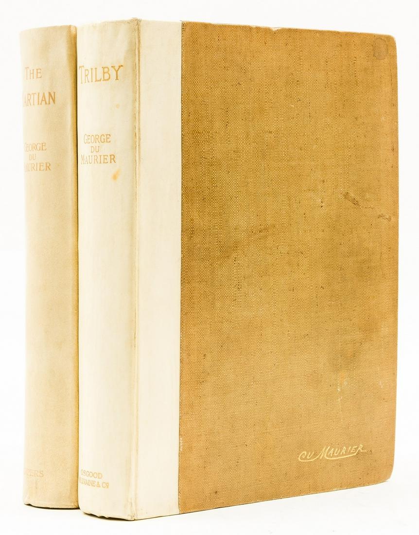 Du Maurier (George) Trilby, one of 250 copies signed by the author, 2 A.L.s from Jean Du Maurier and: Du Maurier (George) Trilby, one of 250 copies signed by the author to limitation page, 2 A.L.s from Jean Du Maurier and Quentin Bell loosely inserted, with other newspaper clippings loosely inserted,