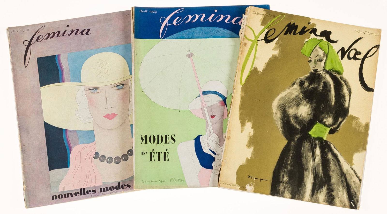 Fashion.- Femina, 26 issues of French fashion magazine, Paris, 26Editions Pierre Lafitte, September (1 of 1)