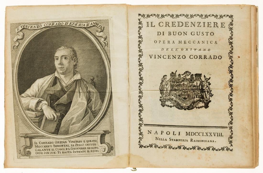 Corrado (Vincenzo) Il Credenziere di Buon Gusto, rare first edition, Naples, House of Raimondi, (1 of 2)