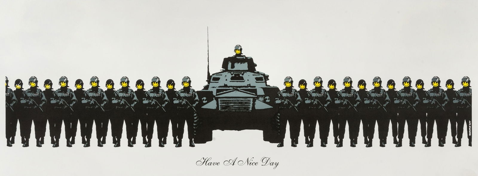 δ Banksy (b.1974)  Have a Nice Day (1 of 1)