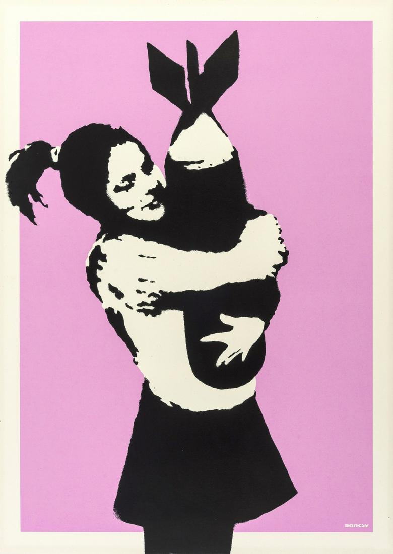 ** δ Banksy (b.1974)  Bomb Love (1 of 1)