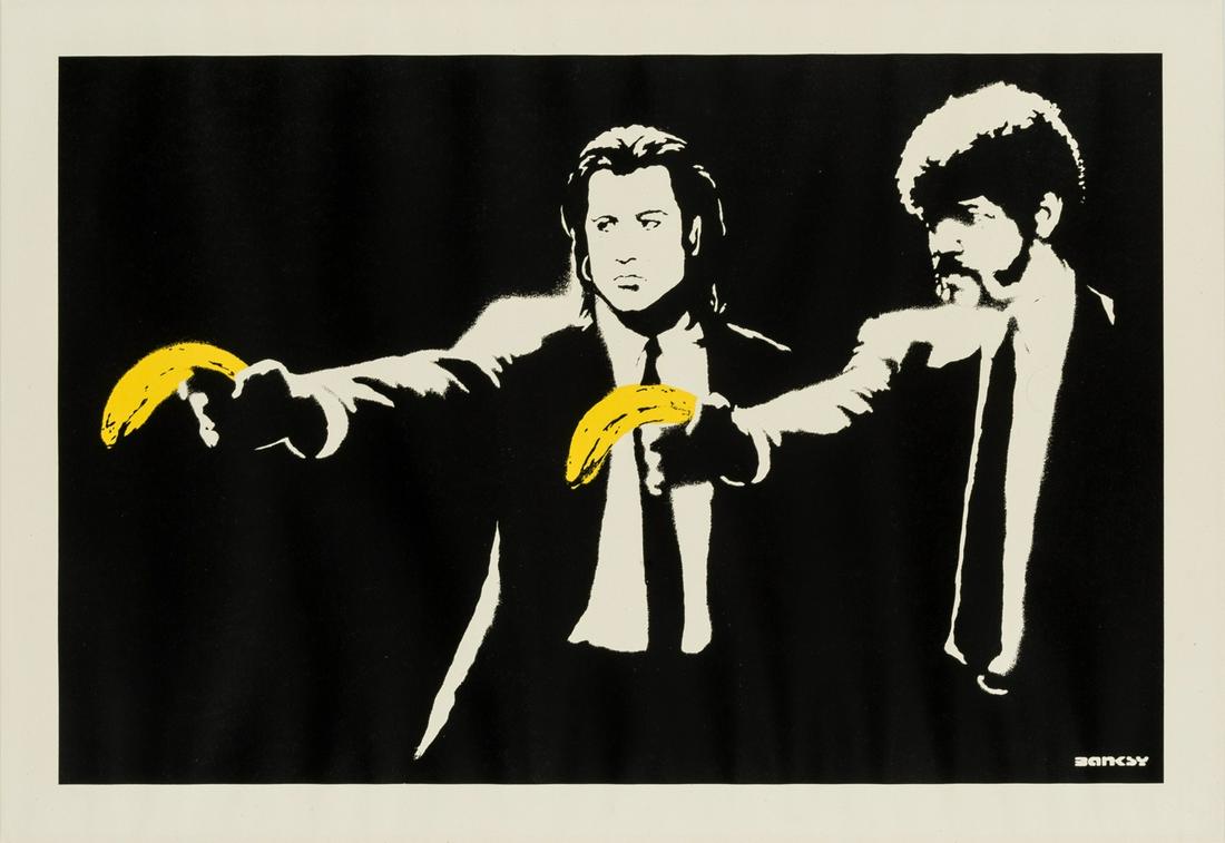 δ Banksy (b.1974)  Pulp Fiction (1 of 1)