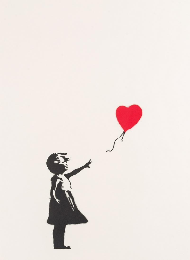 δ Banksy (b.1974)  Girl with Balloon (1 of 1)