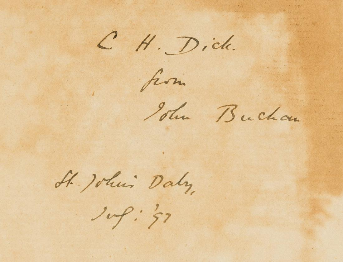 Buchan (John) Sir Walter Ralegh, The Stanhope Essay, first edition, signed presentation inscription (1 of 1)