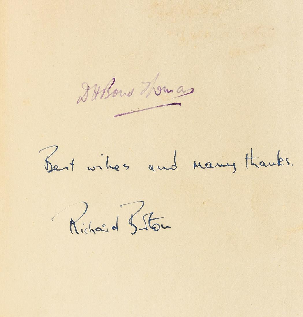 Thomas (Dylan) Under Milk Wood, first edition, signed presentation inscription from Richard Burton, (1 of 1)