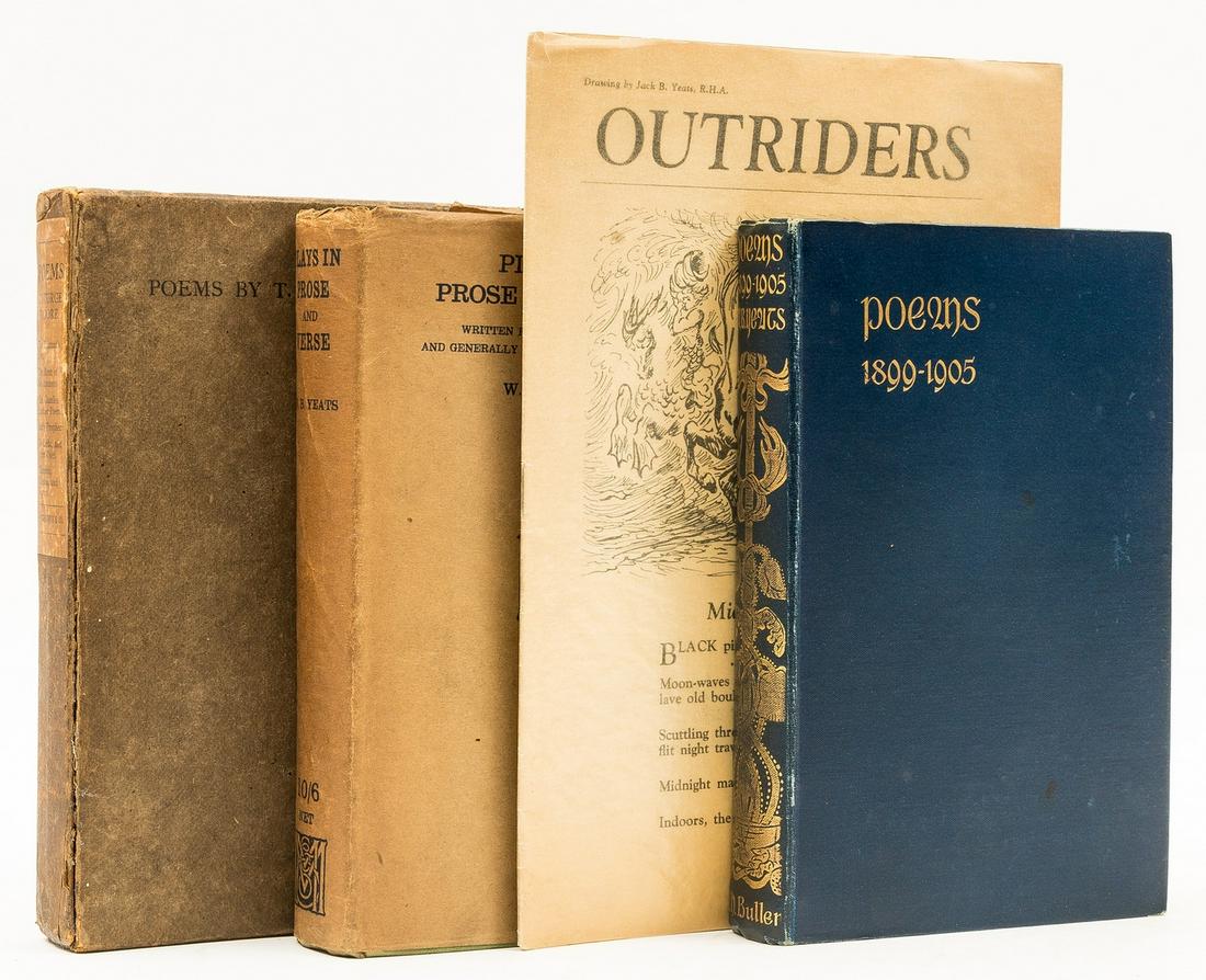 Yeats (William Butler) Plays in Prose and Verse, first edition, 1922; and 7 others, poetry, (1 of 1)