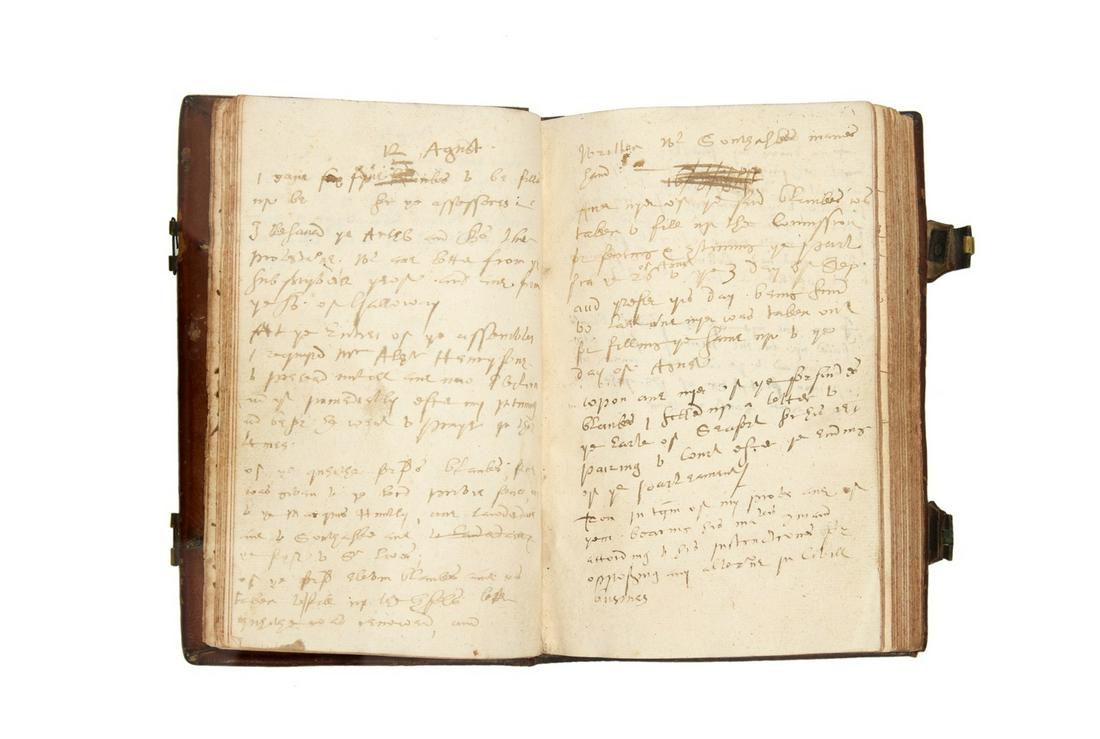 Scotland.- [Stewart (John, first Earl of Traquair)] [Diary relating to correspondence with various (1 of 2)