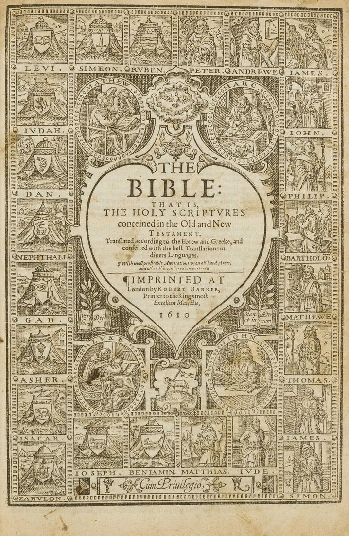 Bible, English. The Bible: That is, The Holy Scriptures conteined in the Old and New Testament, (1 of 1)