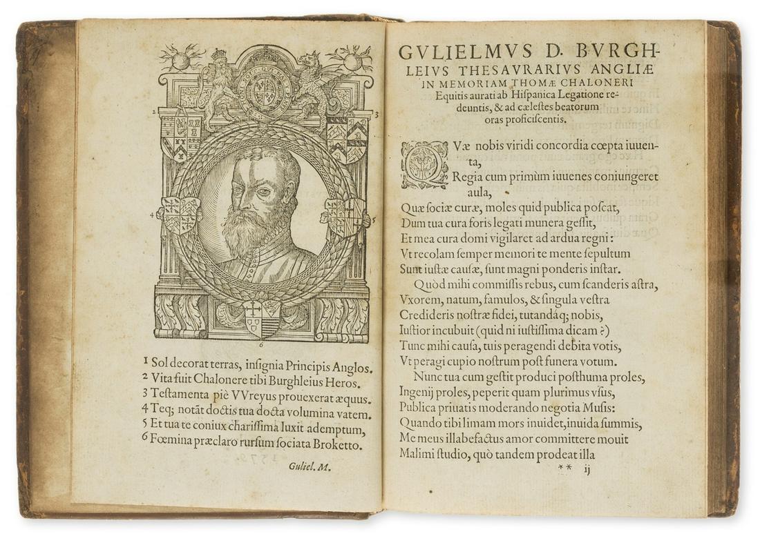 Chaloner (Sir Thomas) De rep. Anglorum instauranda libri decem, Thomas Vautrollier, 1579. (1 of 3)