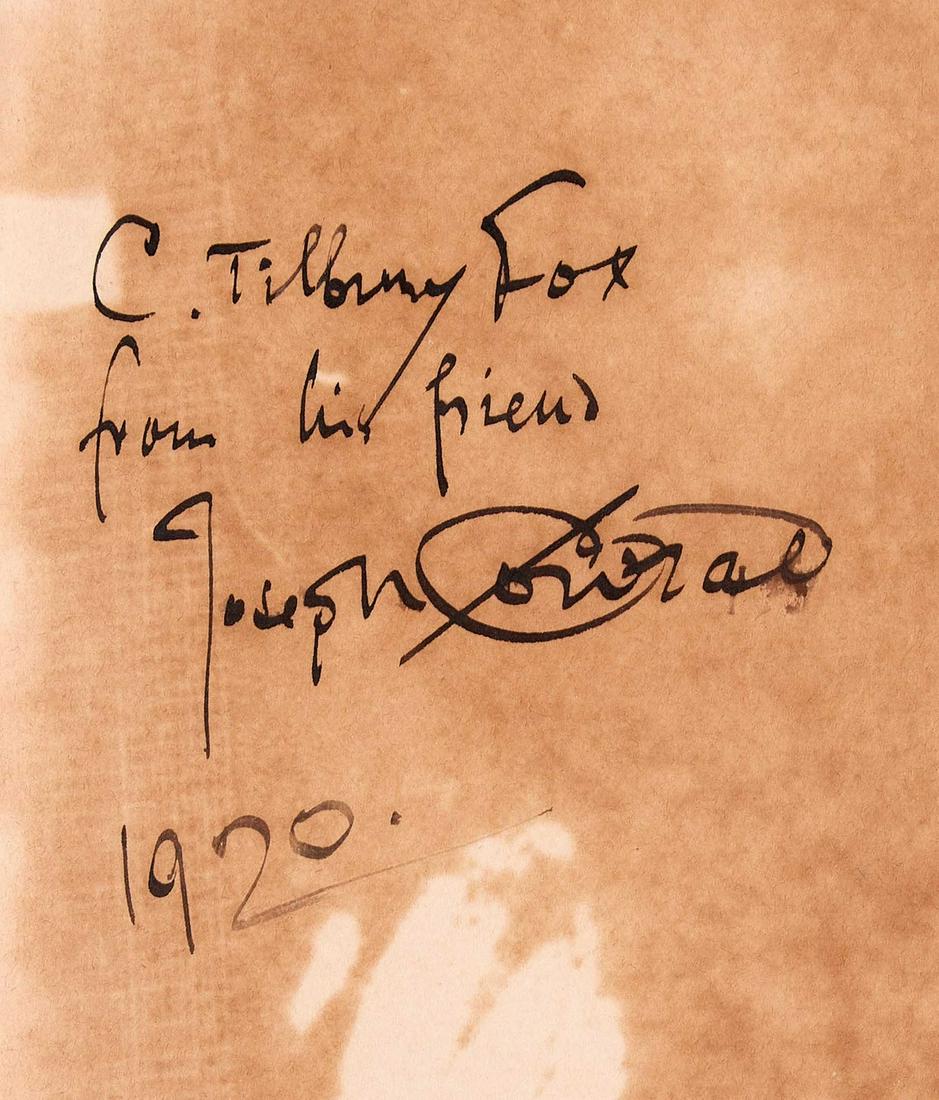 Conrad (Joseph) Under Western Eyes, sixth edition, signed presentation inscription from the author (1 of 1)