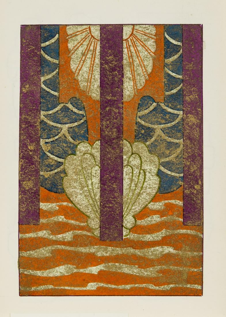 Art Nouveau designs.- Waller (Pickford) Five sketchbooks of Art Nouveau designs for decorative (1 of 2)