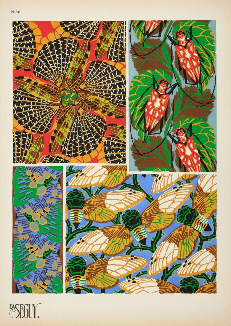 Seguy (E.A.) Insectes, first edition, Paris, 20 superb pochoir plates, Editions Duchartre et Van (1 of 2)