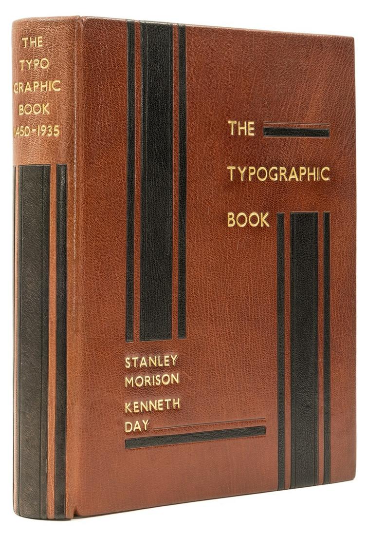 Binding.- Morison (Stanley) & Kenneth Day., The Typographic Book 1450-1935, bound in brown goatskin (1 of 1)