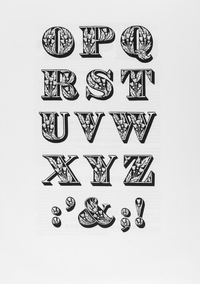 Mosley (James) Ornamented Types. Twenty-Three Alphabets from the Foundry of Louis John Pouchée, (1 of 1)