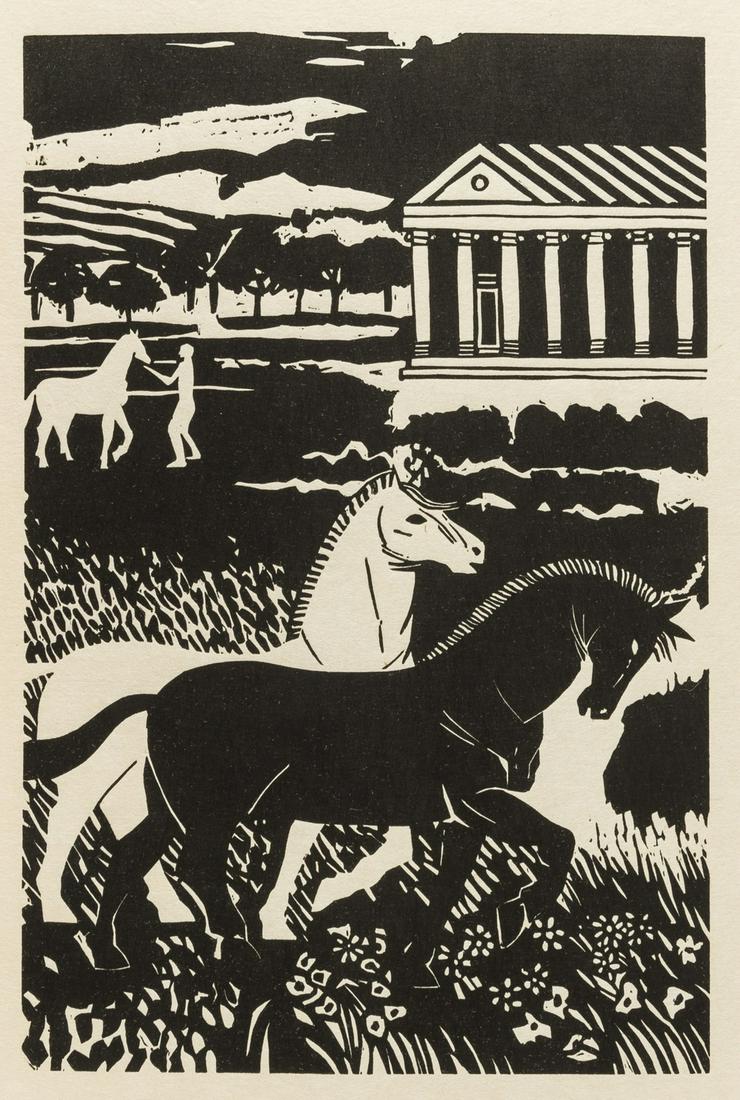 Shanty Bay Press.- Virgilius Maro (Publius) Georgics, one of 67 copies, pochoir plates, Ontario, (1 of 1)