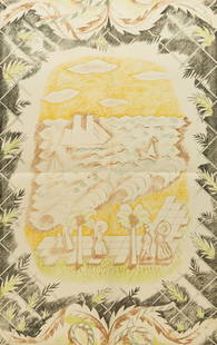 Whittington Press.- McKitterick (David) Wallpapers by Edward Bawden printed at the Curwen Press, one: NO RESERVE Whittington Press.- McKitterick (David) Wallpapers by Edward Bawden printed at the Curwen Press, number 2 of 40 special copies with an additional folder of specimens and signed by the