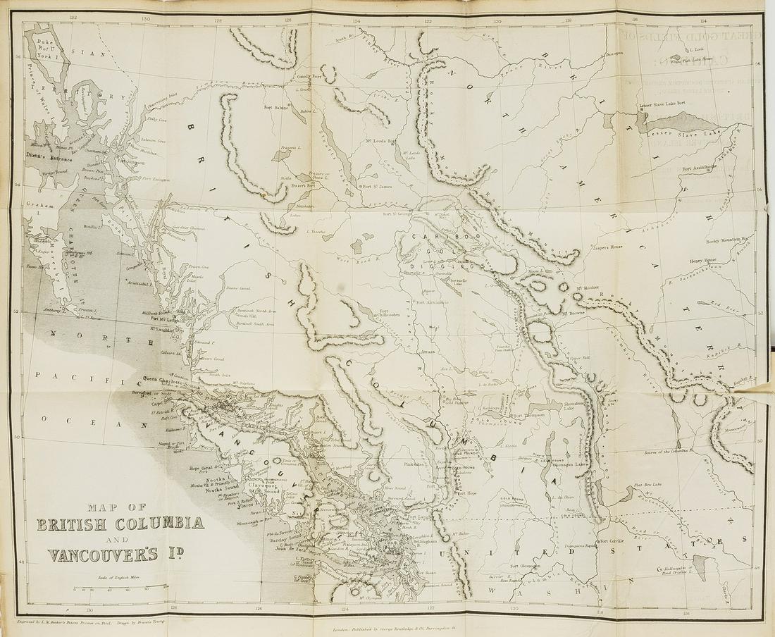 America.- Gold rush.- Hazlitt (William Carew) The Great Gold Fields of Cariboo; With an Authentic (1 of 2)