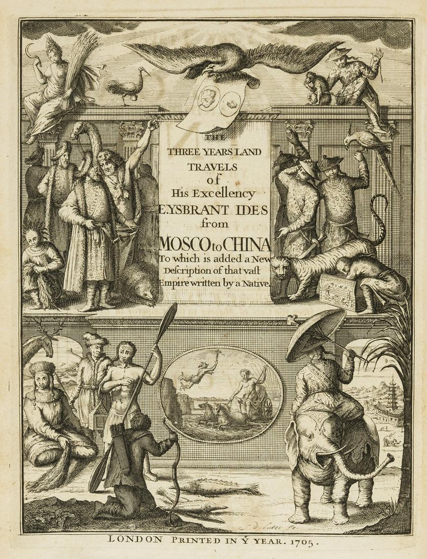 Central Asia.- Ides (E. Ysbrants) Three Years Travel from Moscow over-land to China, first English (1 of 2)