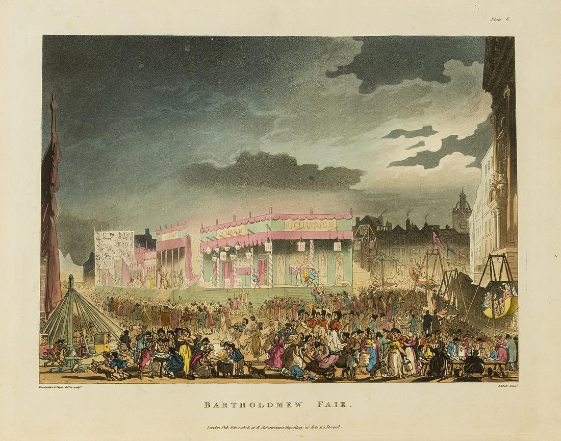 London.- Ackermann (Rudolph) Microcosm of London, 3 vol., first edition, [1808-10]. (1 of 1)