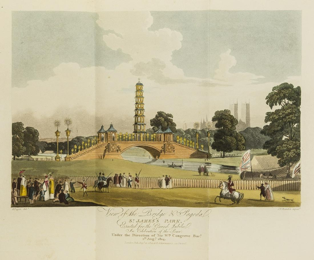 London.- Papworth (John Buonarotti) Select Views of London, first edition, R. Ackermann, 1816. (1 of 1)