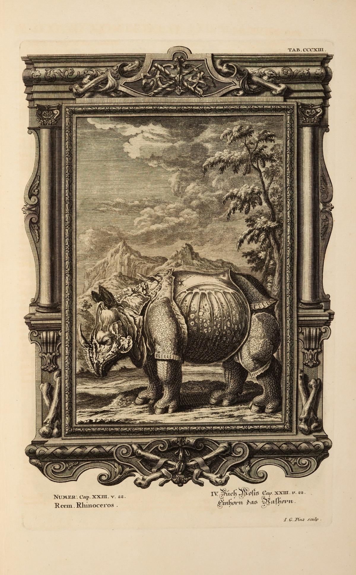 Scheuchzer (Johann Jacob) Physique Sacree, ou Histoire Naturelle de la Bible, 8 vol., first edition (1 of 1)