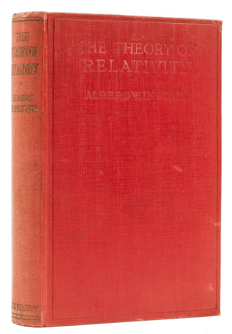 Einstein (Albert) Relativity. The Special & General Theory, first edition in English, 1920. (1 of 1)