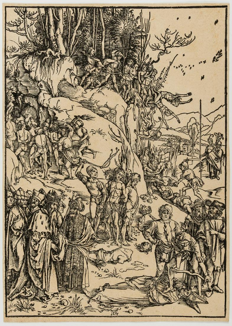 Albrecht Dürer (1471-1528)  The Martyrdom of the Ten Thousand (1 of 2)