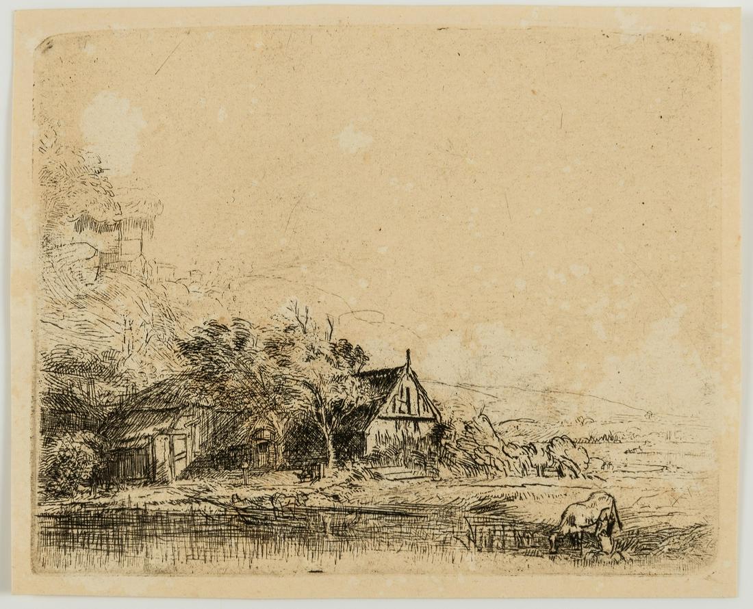 Rembrandt van Rijn (1606-1669)  The Landscape with the Cow (1 of 2)