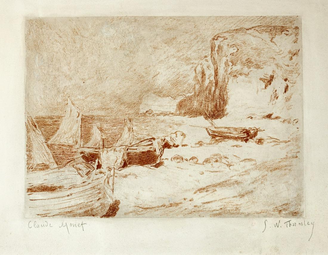** Claude Monet (1840-1926) after. & George-William Thornley (1875-1935)  Bateaux de Pêche, (1 of 1)