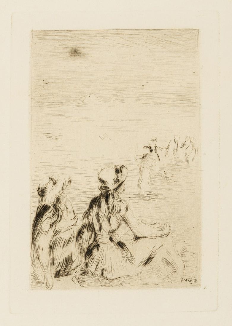 Pierre-Auguste Renoir (1841-1919)  Sur la plage à Berneval (Delteil 5; Stella 5) (1 of 1)