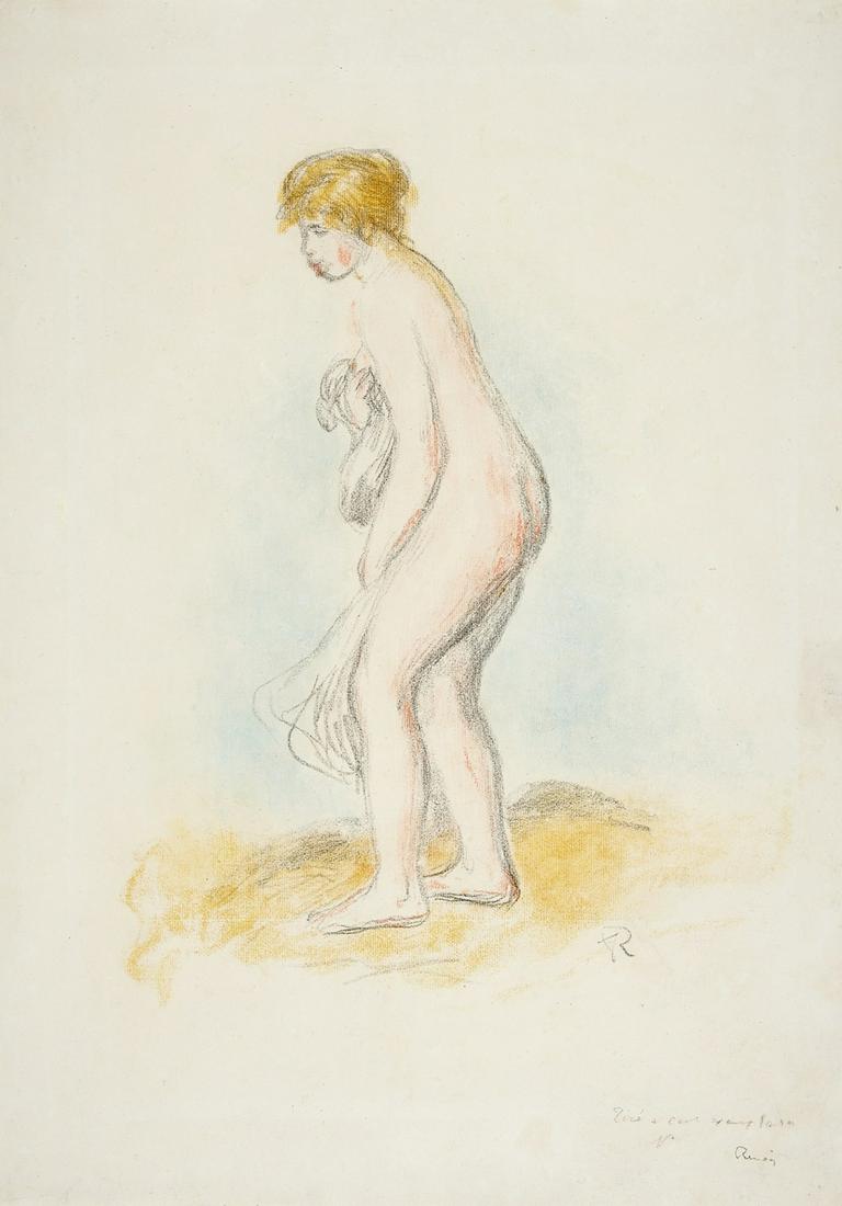 ** Pierre-Auguste Renoir (1841-1919)  Baigneuse, debout, en pied (Delteil 28) (1 of 1)