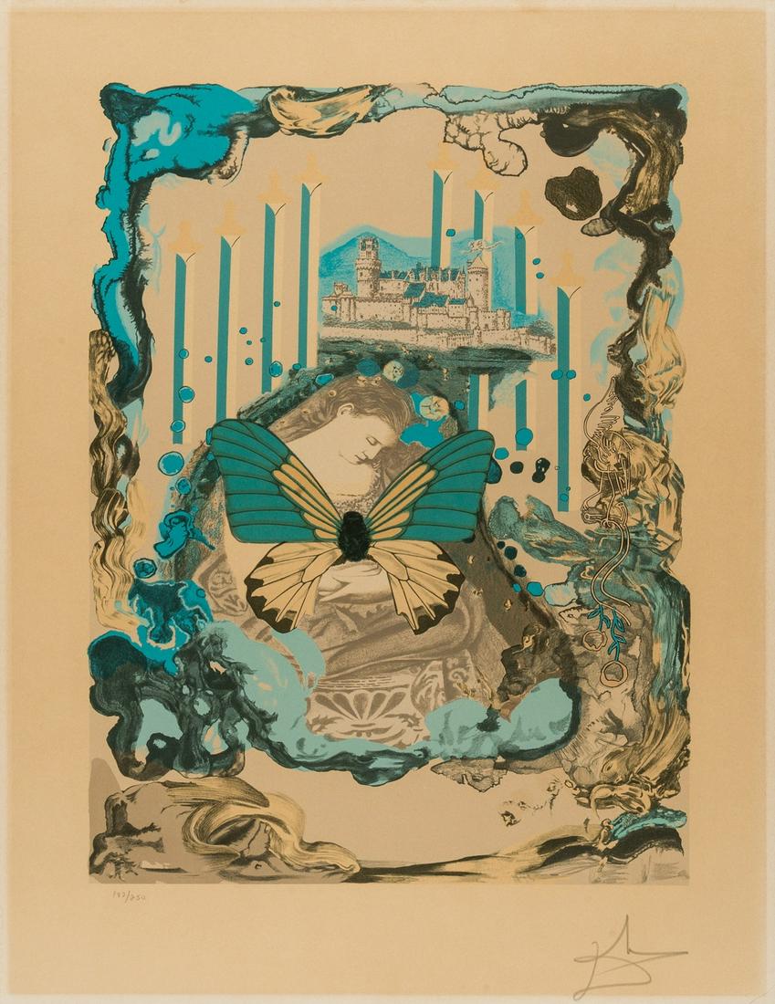 δ Salvador Dalí (1904-1989)  Courtesan, from Papillons Anciennes (Field 77-1-D; M&L 1493e) (1 of 1)