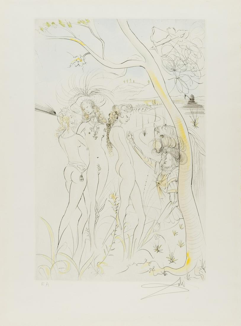 δ Salvador Dalí (1904-1989)  Le Jugement de Paris, from Hommage à Albrect Durer (1 of 1)