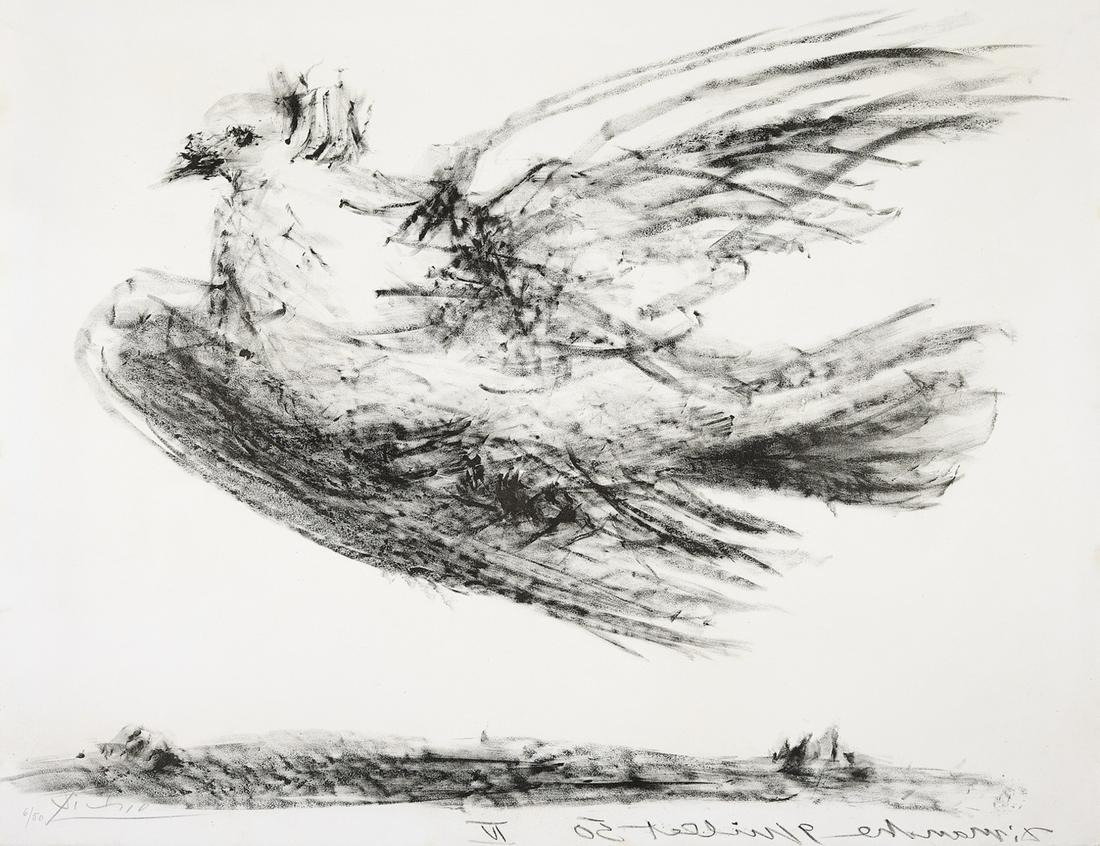 ** δ Pablo Picasso (1881-1973)  La Colombe en Vol (Bloch 679) (1 of 1)