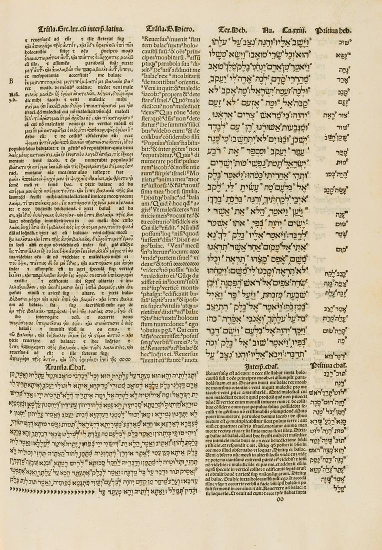 Book Club of California.- Hall (Basil) The Great Polyglot Bibles including a Leaf from the (1 of 1)