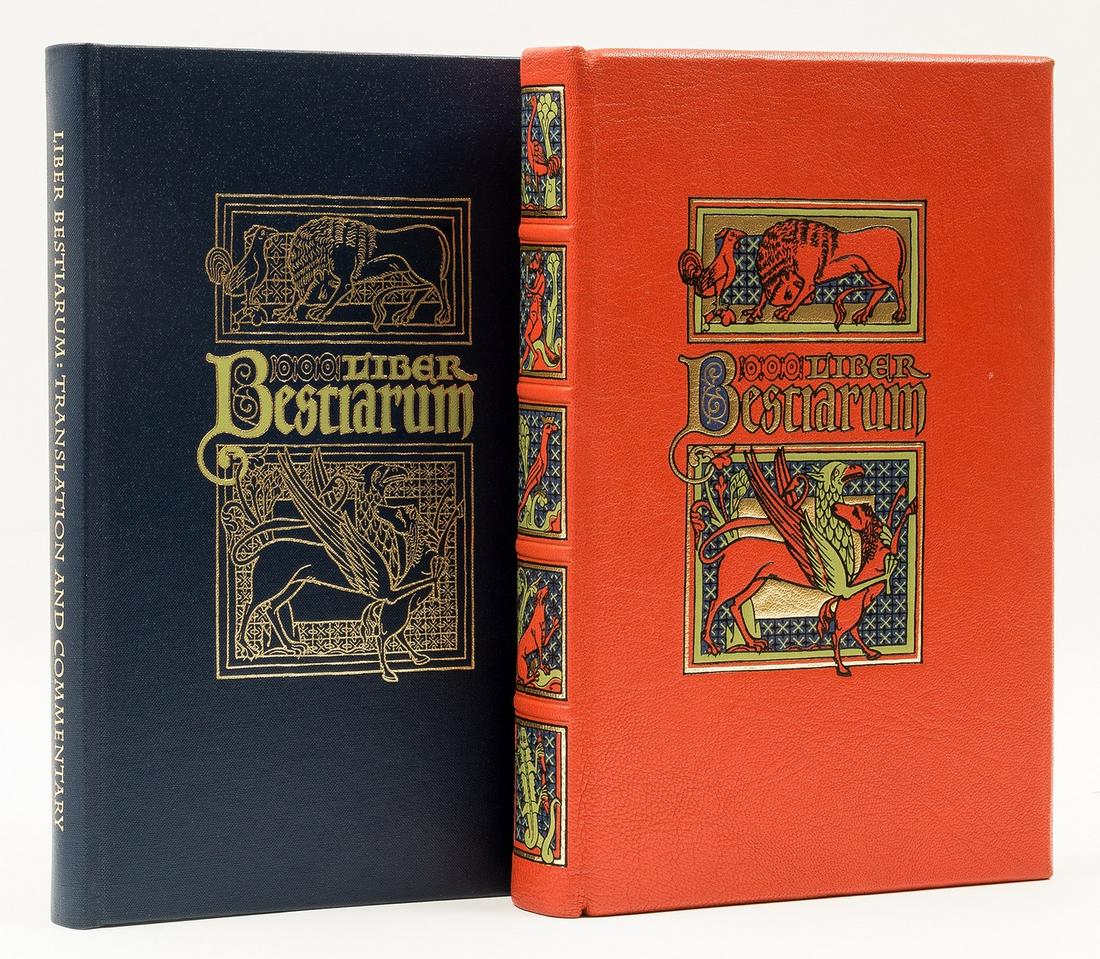Illuminated Manuscript Facsimile.- Liber Bestiarum, 2 vol., limited edition, The Folio Society, (1 of 1)