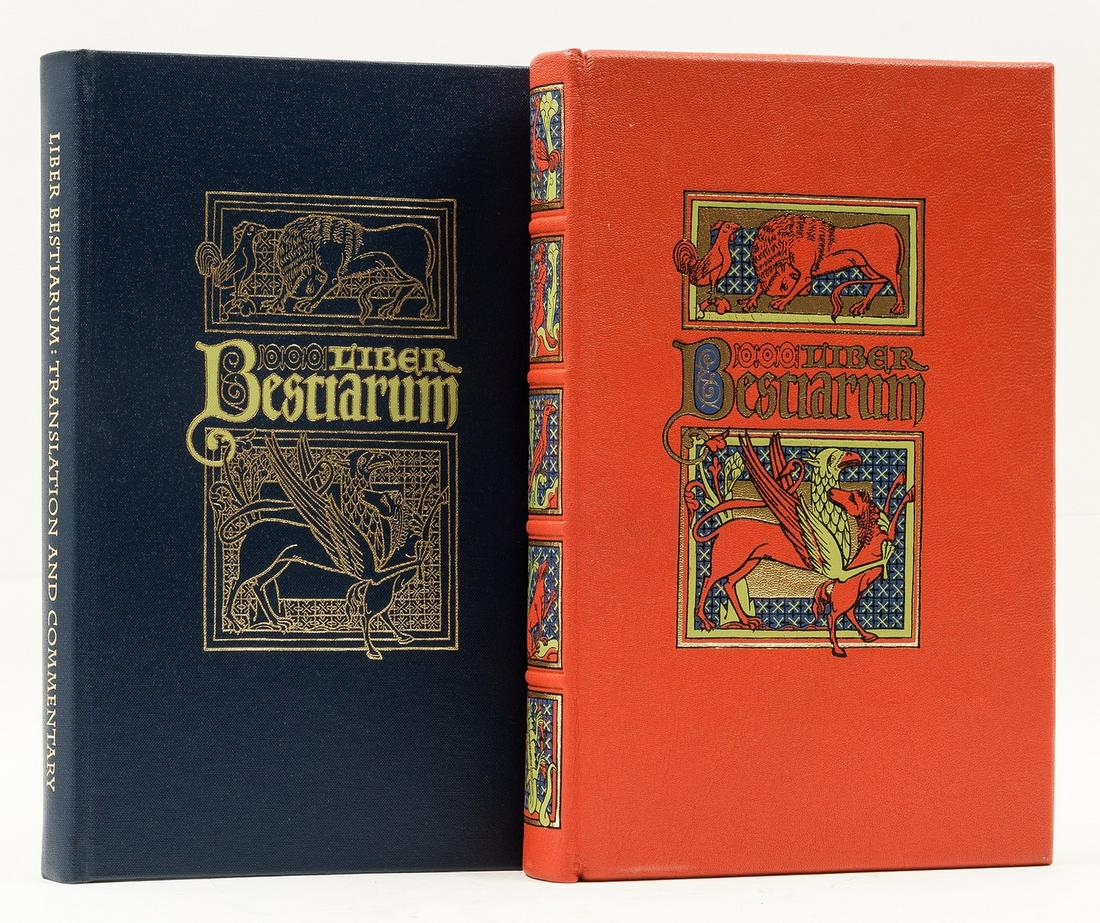 Folio Society.- Manuscript facsimile.- Liber Bestiarum. MS Bodley 764, one of 1980 copies, with (1 of 1)