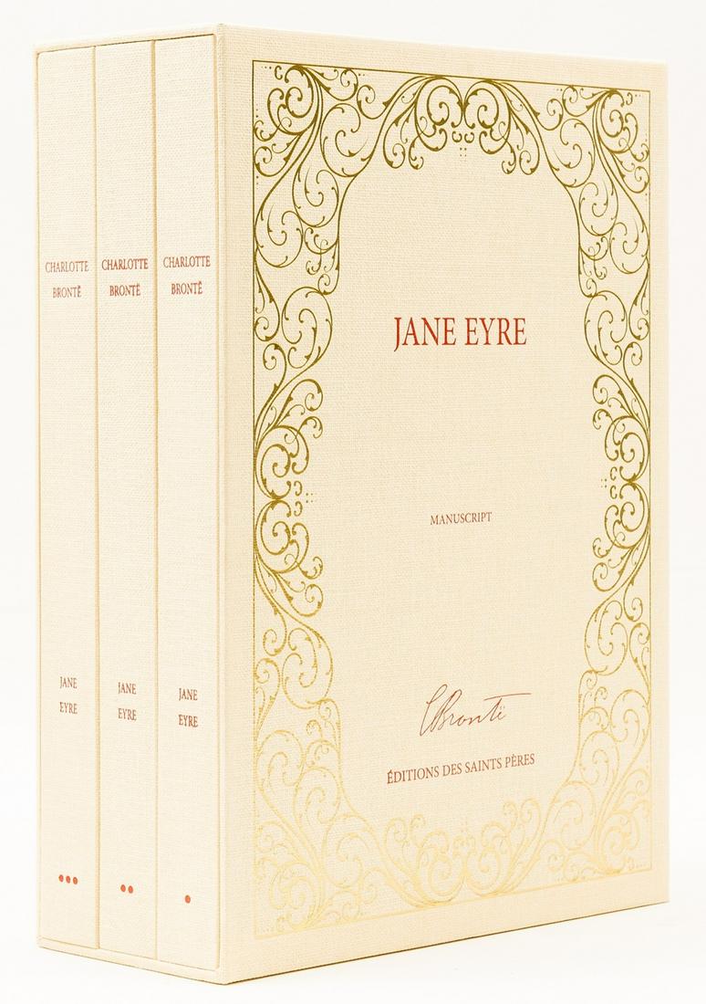 Manuscript Facsimile.- Brontë (Charlotte) Jane Eyre, 3 vol., one of an edition limited to 1000,: Manuscript Facsimile.- Brontë (Charlotte) Jane Eyre, 3 vol., one of an edition limited to 1000 copies, original cloth, original presentation cloth slipcase, folio, Éditions des Saints Pè