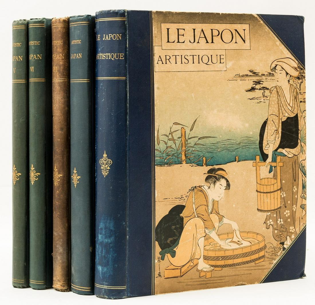 Japan.- Bing (Siegfried) Artistic Japan, 40 parts in 5 vol., 1888-91: Japan.- Bing (Siegfried) Artistic Japan, 40 parts in 5 vol. (parts 1-12 in French; parts 13-36 in English [lacking part 11; duplicate part 25/26]), numerous plates, both colour and black and white, so