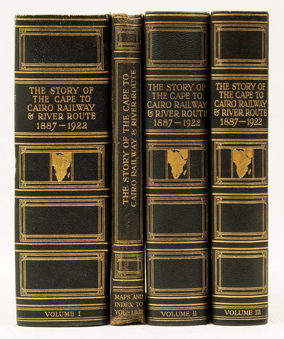 Africa.- Weinthal (Leo) The Story of the Cape to Cairo Railway and River Route, 4 vol. including map (1 of 1)