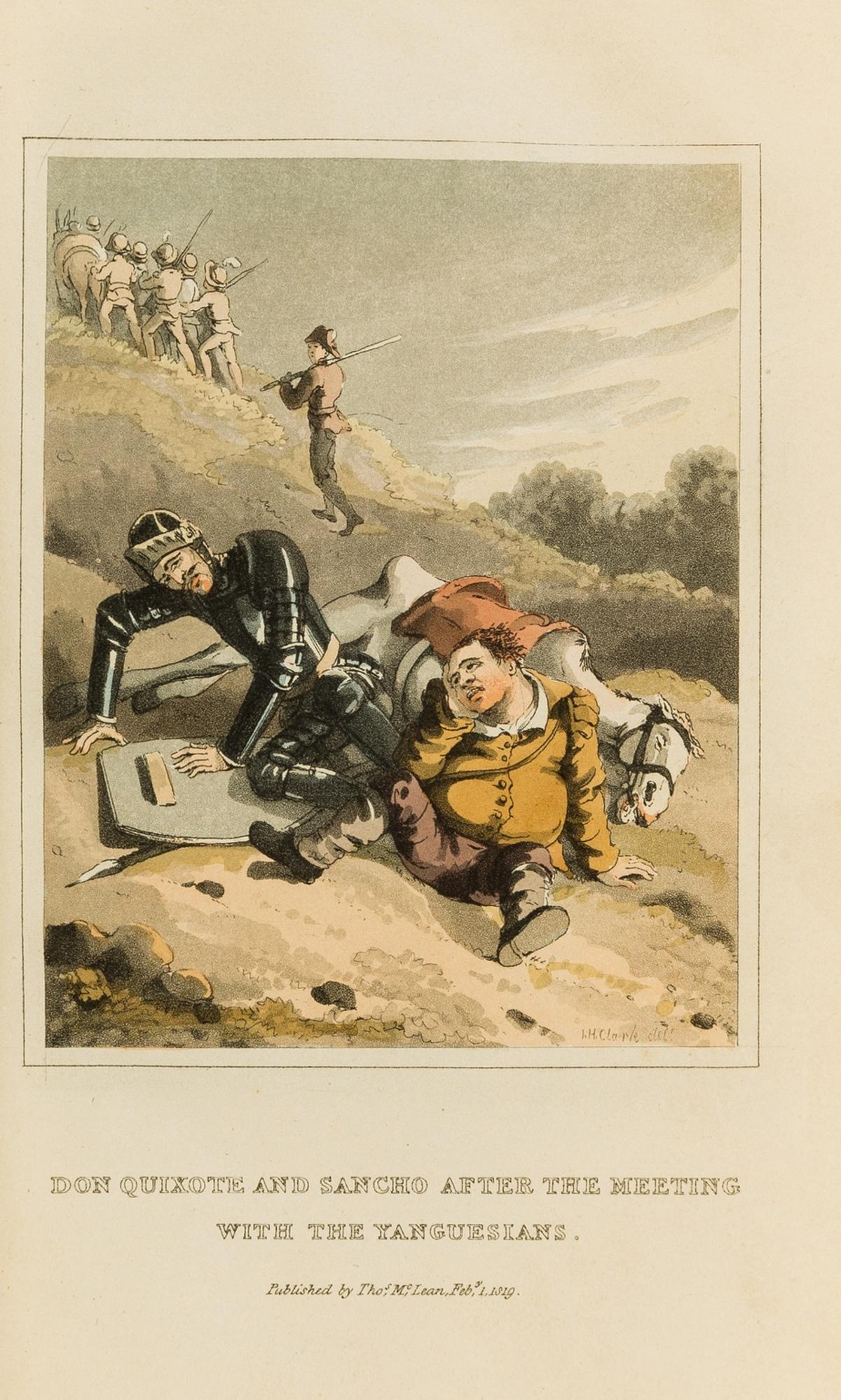 Cervantès Saavedra (Miguel de) Don Quixote de la Mancha, 4 vol., translated by Charles Jarvis, (1 of 1)