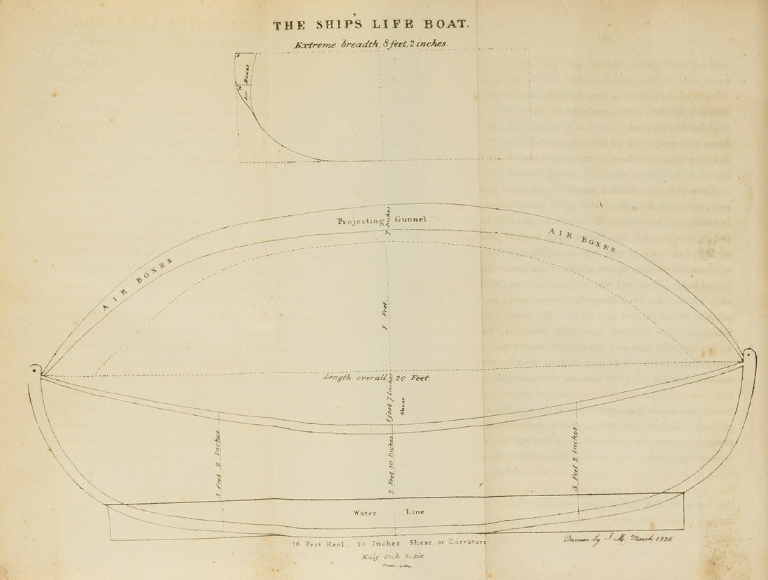 Mather (James) An Account of the Ship Life-Boat, second edition, Edinburgh, Adam Black, 1830. (1 of 1)