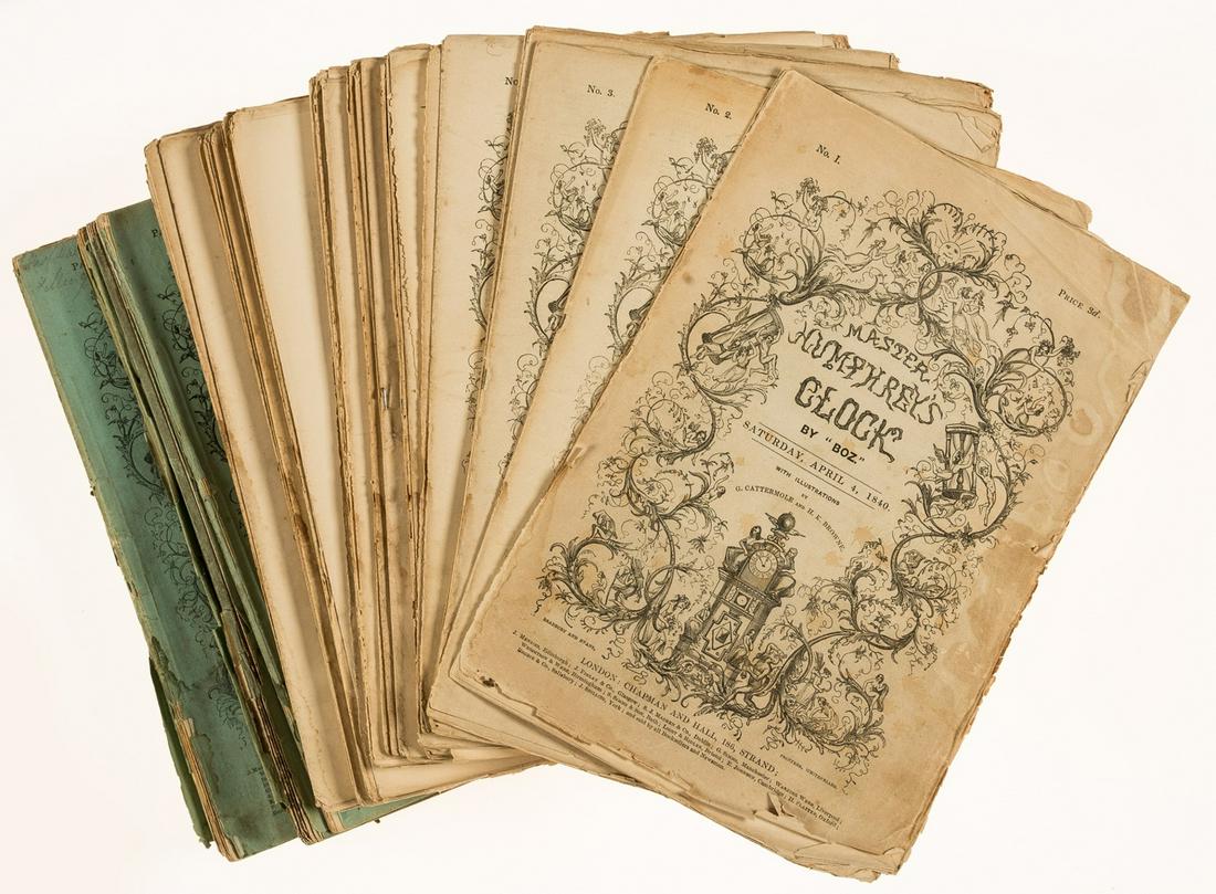 Dickens (Charles), "Boz". Master Humphrey's Clock, complete run of mixed weekly and monthly original (1 of 1)