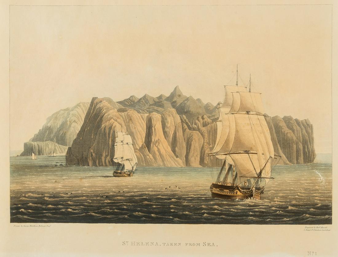Saint Helena.- Bellasis (George Hutchins) [Views of Saint Helena], six aquatints, 1815. (1 of 1)