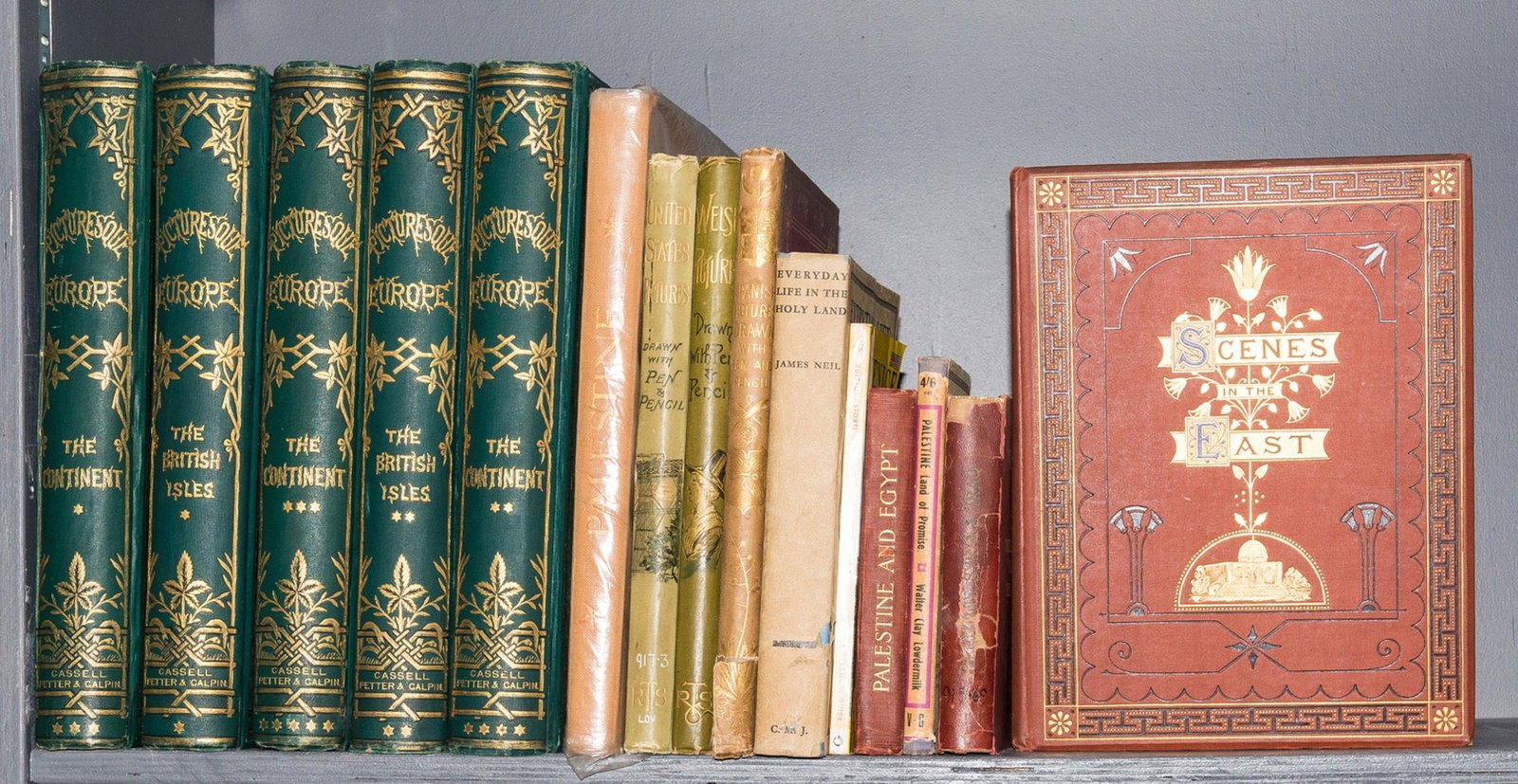 World.- Picturesque Europe, 5 vol., original pictorial cloth, 1880; and others, world travel (15) (1 of 1)