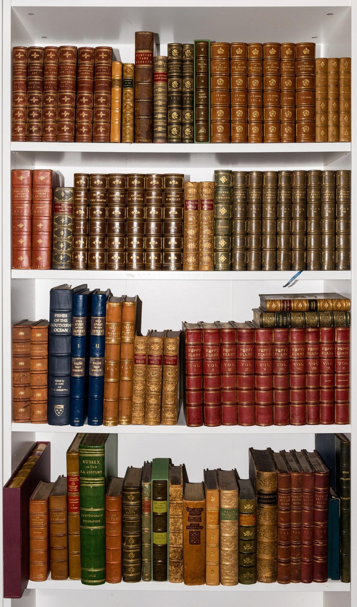 Bindings.- Pepys (Samuel) The Diary of ..., 10 vol., edited by Henry B. Wheatley, 1893-1900; and (1 of 1)