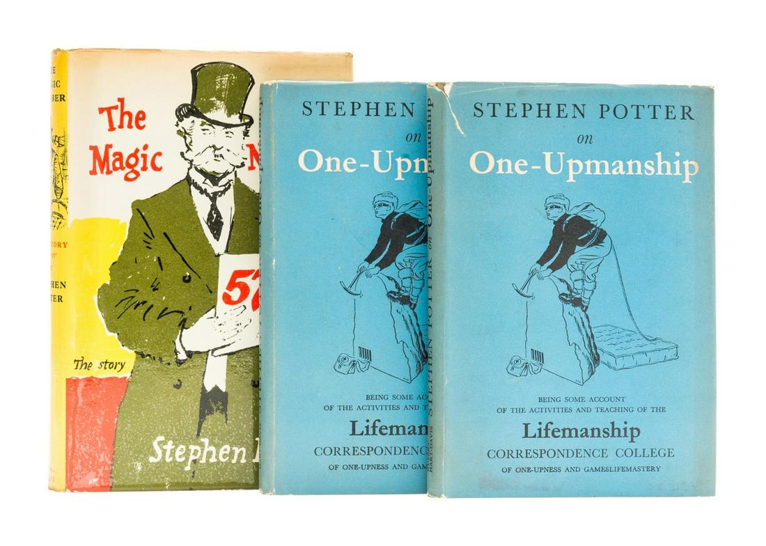 Potter (Stephen) One-Upmanship, first edition, signed presentation inscription from the author, 1952 (1 of 1)